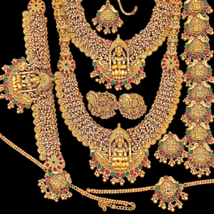 Premium gold finish bridal full set